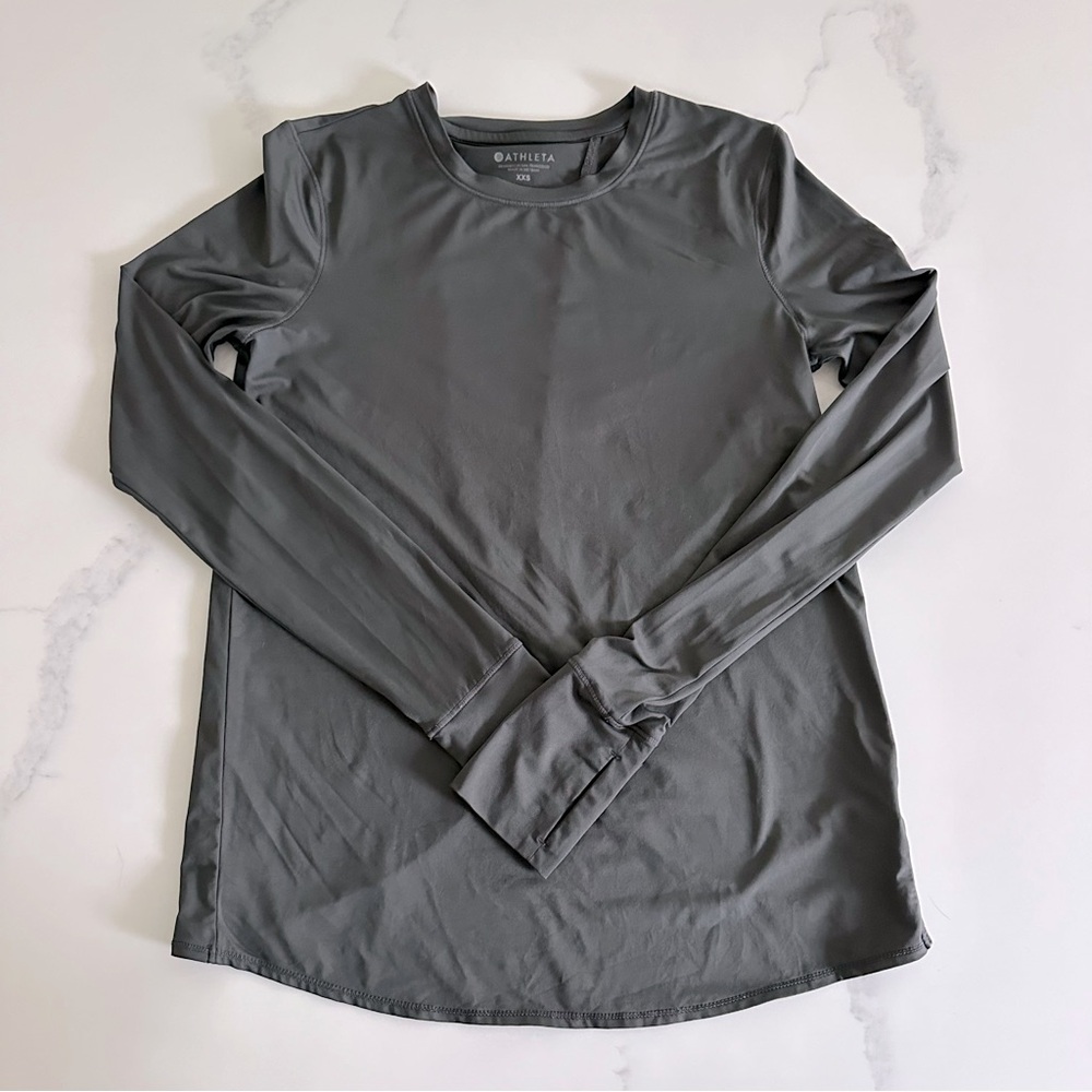 Athleta Sunlover UPF Tulip Back Long Sleeve Shirt